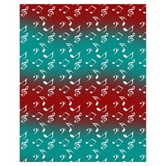 Red Teal Music Drawstring Bag (small) by snowwhitegirl