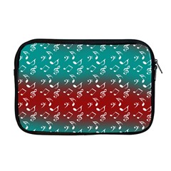 Red Teal Music Apple Macbook Pro 17  Zipper Case