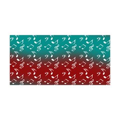 Red Teal Music Yoga Headband by snowwhitegirl