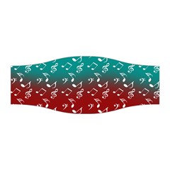 Red Teal Music Stretchable Headband by snowwhitegirl