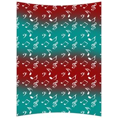 Red Teal Music Back Support Cushion by snowwhitegirl