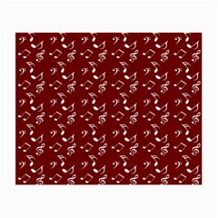 Burgundy Music Small Glasses Cloth by snowwhitegirl