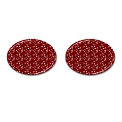 Burgundy Music Cufflinks (oval) by snowwhitegirl