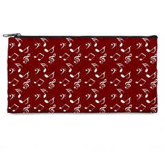 Burgundy Music Pencil Cases by snowwhitegirl