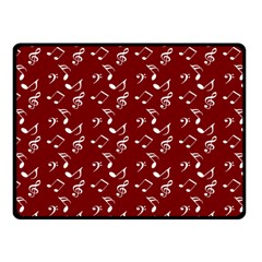 Burgundy Music Fleece Blanket (small) by snowwhitegirl