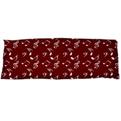 Burgundy Music Body Pillow Case (dakimakura) by snowwhitegirl