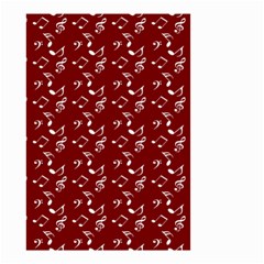 Burgundy Music Small Garden Flag (two Sides) by snowwhitegirl