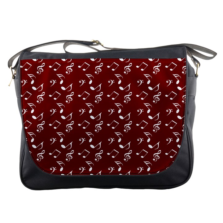 Burgundy Music Messenger Bag