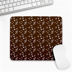 Brown Music Large Mousepads by snowwhitegirl