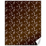 Brown Music Canvas 11  x 14  10.95 x13.48  Canvas - 1