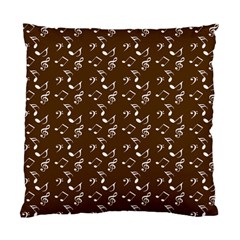 Brown Music Standard Cushion Case (one Side) by snowwhitegirl