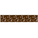 Brown Music Large Flano Scarf  Front