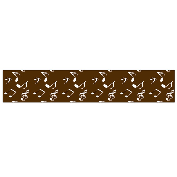 Brown Music Large Flano Scarf 