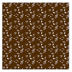 Brown Music Large Satin Scarf (square) by snowwhitegirl