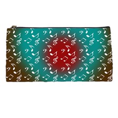 Teal Music Heart Music Pencil Cases by snowwhitegirl