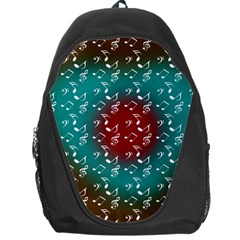 Teal Music Heart Music Backpack Bag by snowwhitegirl