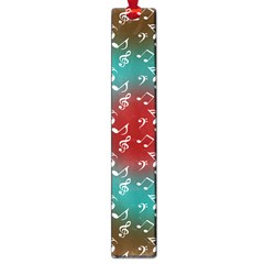 Teal Music Heart Music Large Book Marks