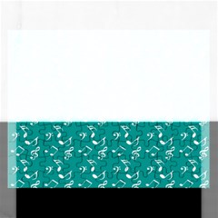 Teal Music Rectangular Jigsaw Puzzl by snowwhitegirl