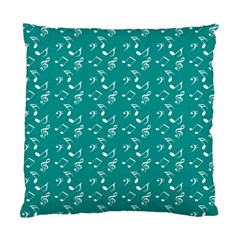 Teal Music Standard Cushion Case (two Sides) by snowwhitegirl