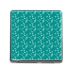 Teal Music Memory Card Reader (square 5 Slot) by snowwhitegirl