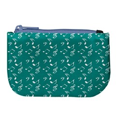 Teal Music Large Coin Purse by snowwhitegirl