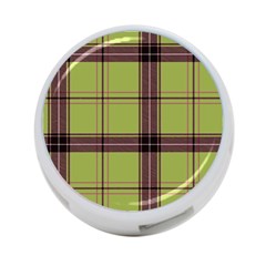 Avocado Green Plaid 4-port Usb Hub (two Sides) by snowwhitegirl