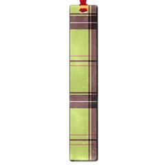 Avocado Green Plaid Large Book Marks by snowwhitegirl