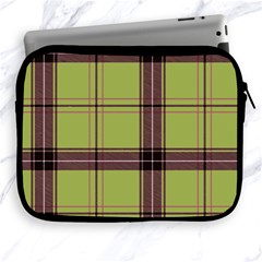 Avocado Green Plaid Apple Ipad 2/3/4 Zipper Cases by snowwhitegirl