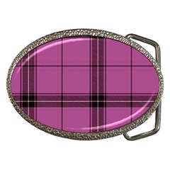 Violet Plaid Belt Buckles