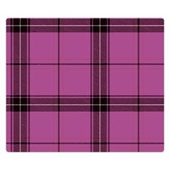 Violet Plaid Double Sided Flano Blanket (small)  by snowwhitegirl