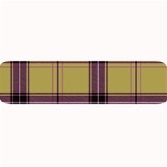 Beige Purple Plaid Large Bar Mats by snowwhitegirl