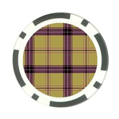 Beige Purple Plaid Poker Chip Card Guard (10 Pack) by snowwhitegirl