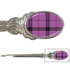 Lilac Plaid Letter Opener by snowwhitegirl