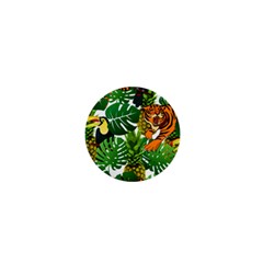 Tropical Pelican Tiger Jungle 1  Mini Buttons by snowwhitegirl