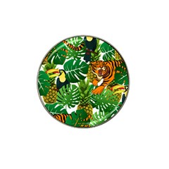 Tropical Pelican Tiger Jungle Hat Clip Ball Marker by snowwhitegirl