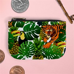 Tropical Pelican Tiger Jungle Mini Coin Purse by snowwhitegirl