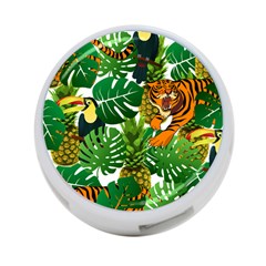 Tropical Pelican Tiger Jungle 4-port Usb Hub (one Side) by snowwhitegirl