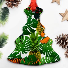 Tropical Pelican Tiger Jungle Christmas Tree Ornament (two Sides) by snowwhitegirl