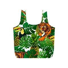 Tropical Pelican Tiger Jungle Full Print Recycle Bag (s) by snowwhitegirl