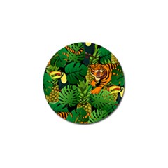 Tropical Pelican Tiger Jungle Black Golf Ball Marker (10 Pack) by snowwhitegirl