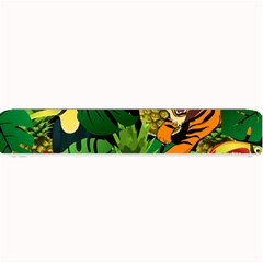 Tropical Pelican Tiger Jungle Black Small Bar Mats by snowwhitegirl