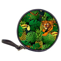 Tropical Pelican Tiger Jungle Black Classic 20-cd Wallets by snowwhitegirl