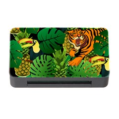 Tropical Pelican Tiger Jungle Black Memory Card Reader With Cf by snowwhitegirl