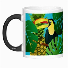 Tropical Pelican Tiger Jungle Blue Morph Mugs by snowwhitegirl