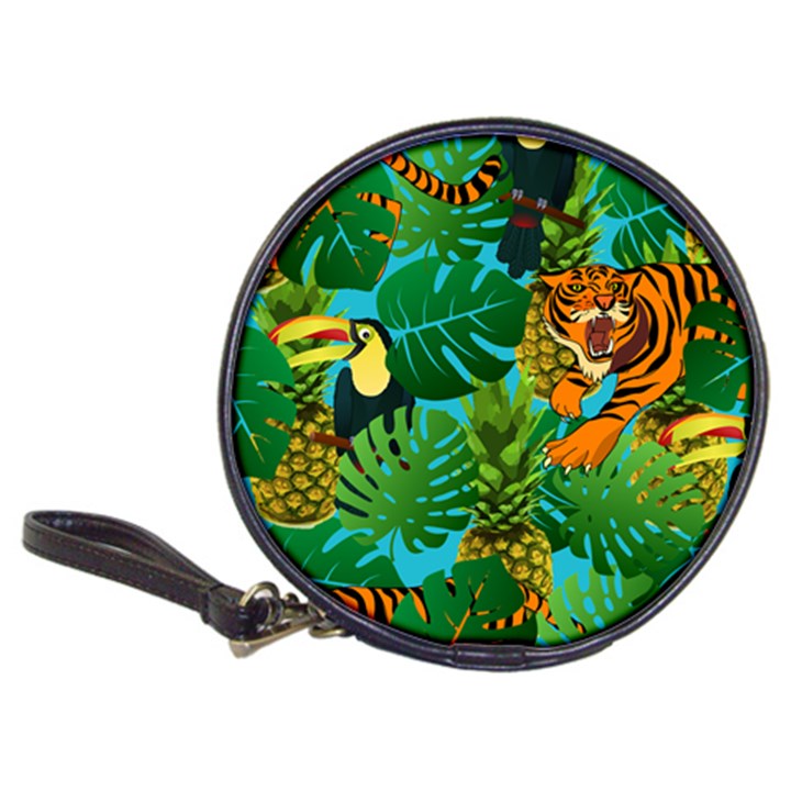 Tropical Pelican Tiger Jungle Blue Classic 20-CD Wallets