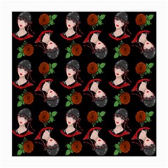 Vintage Flapper Woman Black Medium Glasses Cloth by snowwhitegirl