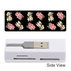 Retro Dog Floral Pattern Memory Card Reader (stick) by snowwhitegirl