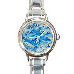 SPACE FRACTURE Round Italian Charm Watch