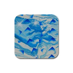 SPACE FRACTURE Rubber Square Coaster (4 pack) 