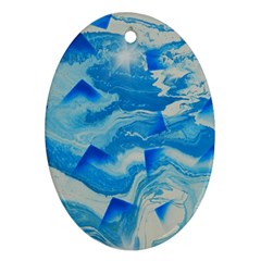 SPACE FRACTURE Oval Ornament (Two Sides)